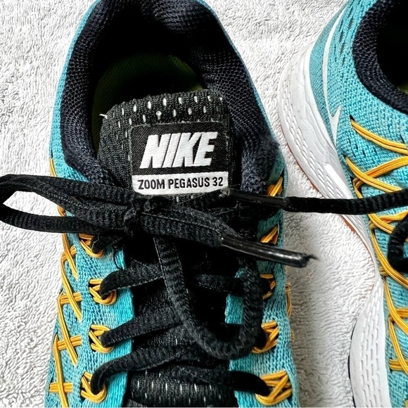Nike Zoom Pegasus 32 Blue Orange Sneakers women size 7 - Picture 5 of 11